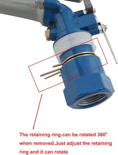 Miniatura 7 de Pistola de riego ajustable de 360 grados, 2 unidades, pistola de riego industrial a gran escala, rociador de impacto para granjas, huertos, jardines