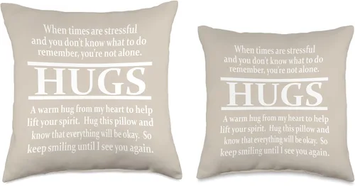 Miniatura 3 de DesignsByKelley Best Wishes Fast Recovery Gifts Inspirador When Times are Stressful - Almohada de regalo de aliento (16 x 16 pulgadas), multicolor