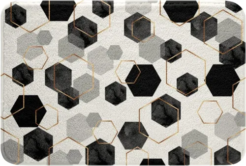 Miniatura 33 de Erosebridal Alfombras deportivas de baño para niños de 16 x 24 pulgadas, tapete de baño de béisbol y fútbol, para niños, adolescentes, baloncesto