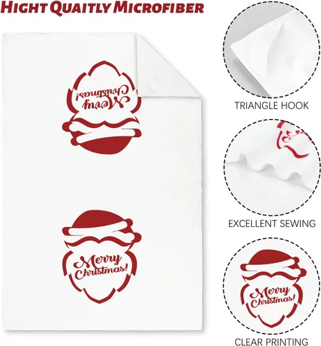 Miniatura 3 de Nialnant Juego de 4 paños de cocina de Navidad para cocina y baño, regalos de inauguración de la casa, decoración de Navidad para cocina, 16 x 23.6
