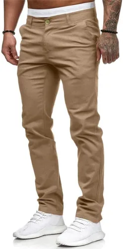 Miniatura 3 de Hungson - Pantalones de mezclilla para hombres, ajustados, elásticos, de ajuste delgado, casuales, con teñido, pantalones de mezclilla de moda rectos