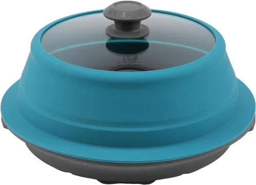 Miniatura 12 de Tapa plegable para salpicaduras de microondas con cubierta de vidrio templado ventilado, tapa wok apta para microondas, olla de vapor y olla redonda