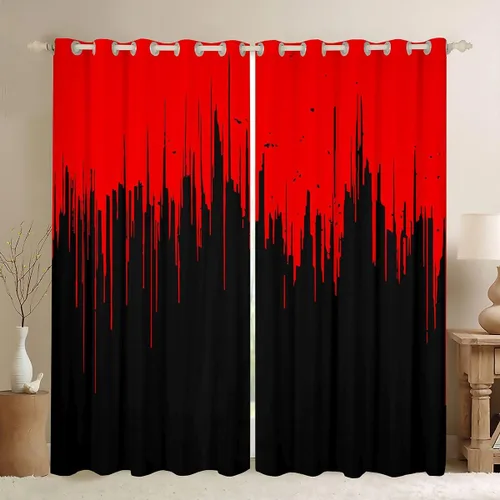 Miniatura 12 de Feelyou Cortinas de ventana para jugadores, cortinas de juego para niños, niñas y adolescentes, decoración de habitación, consola de juego, cortinas