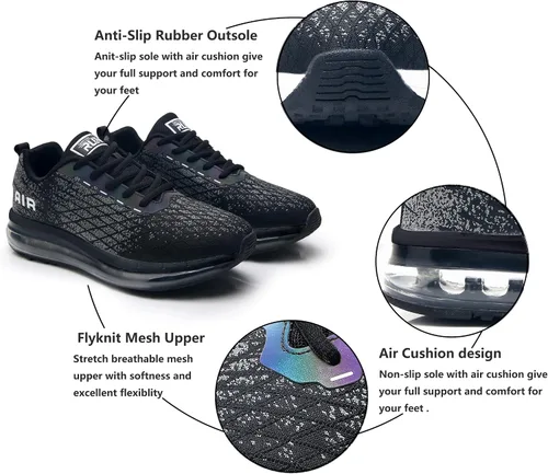 Miniatura 3 de Azooken Calzado deportivo para hombre, tenis transpirable y ligero