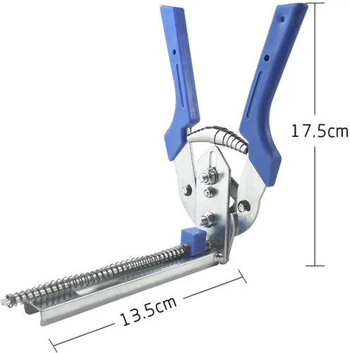 Miniatura 6 de Kit de alicates de anillo de cerdo con 600 uñas M, alicates de anillo de uñas tipo M para esgrima, kit de alicates de anillo de cerdo