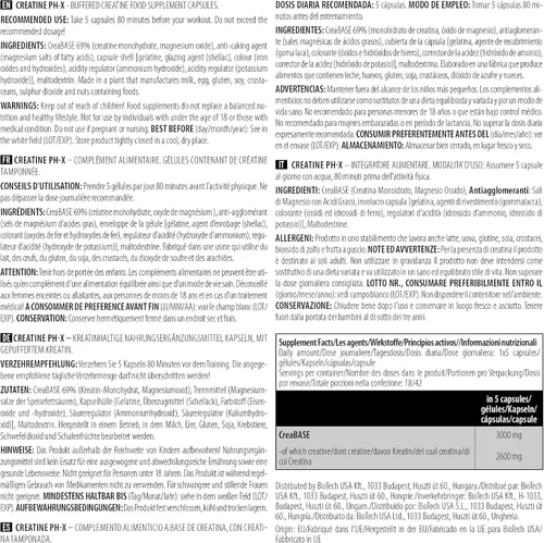 Miniatura 4 de Creatina PH-X - 210 Cápsulas - Biotech