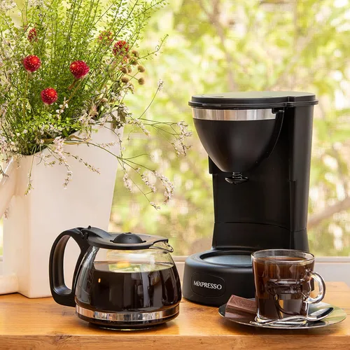 Miniatura 5 de Mixpresso Cafetera de Goteo de Café (6 Tazas), Negro