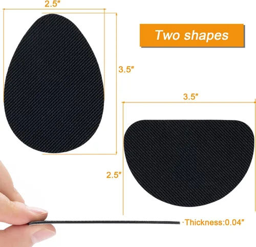 Miniatura 5 de GADEBAO - Almohadillas antideslizantes para zapatos, autoadhesivas, con suela antideslizante, silicona sin olor de primera calidad, agarre Negro