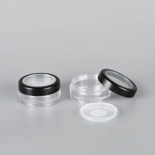 Miniatura 9 de FOMIYES Recipientes de polvo de maquillaje con tamiz y tapas, caja de polvo suelta vacía para polvo, estuche para polvos de cosméticos (0.35 oz), 4