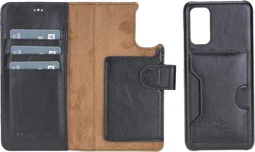 Miniatura 57 de Venito Florence - Funda de piel compatible con Samsung Galaxy S9, extra segura con bloqueo RFID, cartera desmontable para teléfono (gris decolorado)