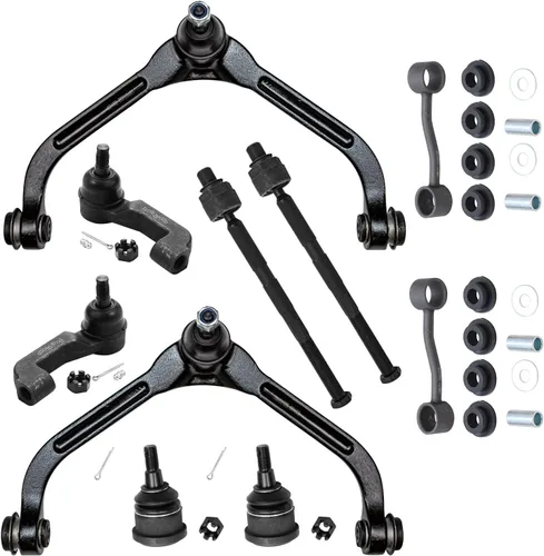 Miniatura 40 de Detroit Axle - Kit de suspensión frontal de 10 piezas para Jeep 2002-2004 Liberty, 2 brazos de control superiores con rótula 2 rótulas inferiores, 4