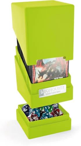 Miniatura 4 de Ultimate Guard Monolith Deck Case 100+ Juego de cartas verde claro tamaño estándar