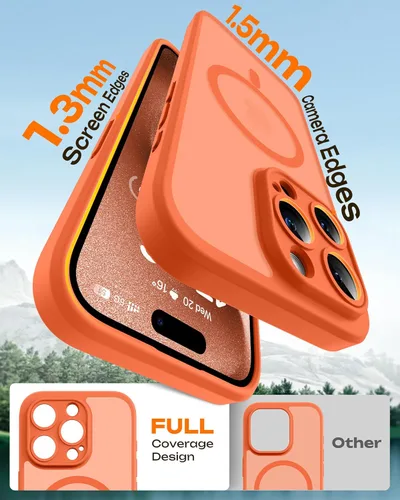 Miniatura 823 de TOCOL Funda para iPhone 11, compatible con Magsafe, protección completa de cámara, imanes integrados, protección contra caídas, funda translúcida