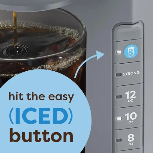 Miniatura 3 de Keurig K-Iced Cafetera helada, cafetera helada de una sola porción K-Cup, con capacidad de café caliente y frío, prepara cualquier cápsula K-Cup