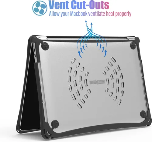 Miniatura 7 de IBENZER Hexpact Funda para MacBook Pro de 13 pulgadas 2026 2025 2024 2023 2022-2016 M2 M1 A2338 A2289 A2251 A2159 A1989 A1708 A1706, funda