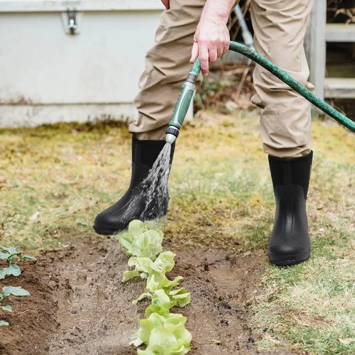 Miniatura 6 de Botas de goma para hombre con vástago de acero, botas de lluvia aisladas de neopreno de 0.236 pulgadas, botas de trabajo de goma impermeables a