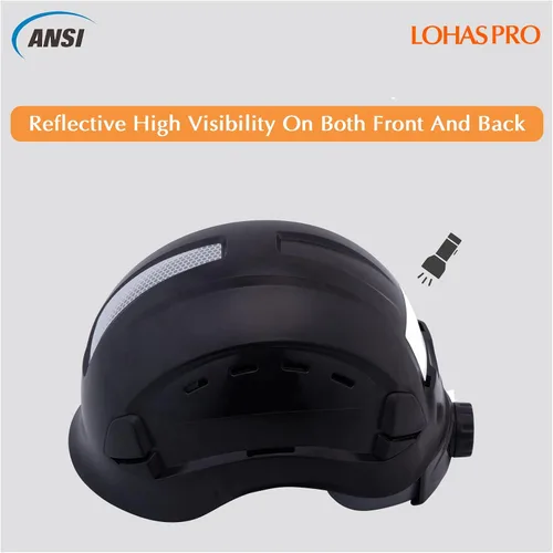Miniatura 5 de LOHASPRO Hard Hats Construction Worker OSHA Hardhat ANSI Z89.1 Approved for Men Women Adult Vented Safety Helmet Arborist Rescue Climbing Tree Work