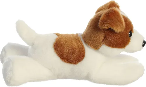 Miniatura 3 de Aurora® - Adorable Mini Flopsie™ perrito Jackie Russell™ - Animal de peluche, facilidad para jugar, compañero eterno - Marrón, 8 pulgadas