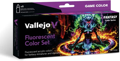 Miniatura 7 de Vallejo - Juego de pintura acrílica Orcs & Goblins Color del juego Kit de modelo en miniatura de la serie Fantasy Color para un acabado mate