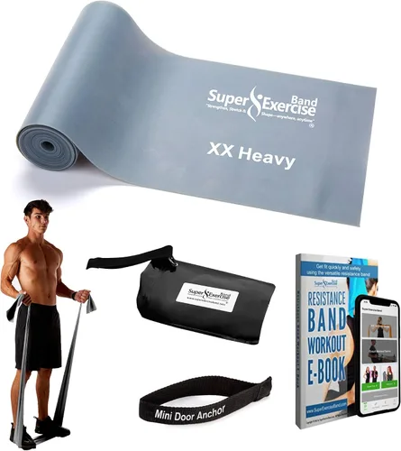 Miniatura 15 de Resistance Bands for Working Out 7Ft Long Resistance Bands Super Exercise Bands with Carry Pouch and Door Anchor I Latex Free Workout Bands Verde