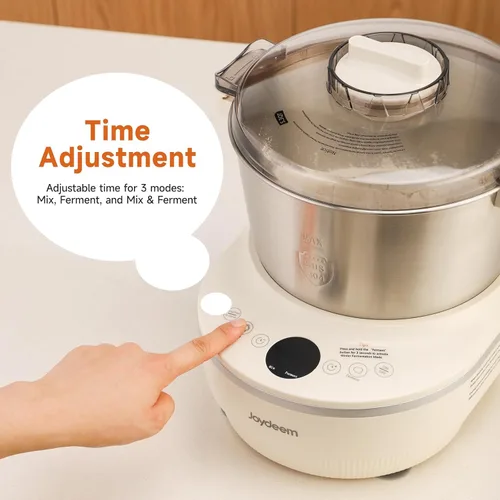 Miniatura 4 de Joydeem Electric Dough Maker con Función de Fermentación, Máquina Mezcladora de Masa de 5.3Qt, Perfecta para Masa de Pan, Pizza, Roti, Dumplings
