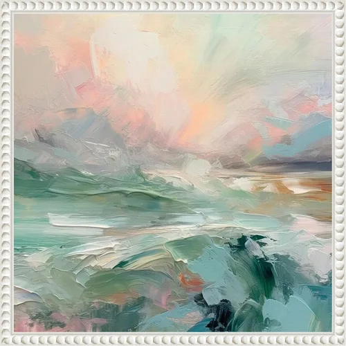 Miniatura 13 de Amanti Art Irena Orlov - Lienzo enmarcado para pared, 16 x 16 pulgadas, diseño de mañana rosa V, lienzo enmarcado para pared, obras de arte