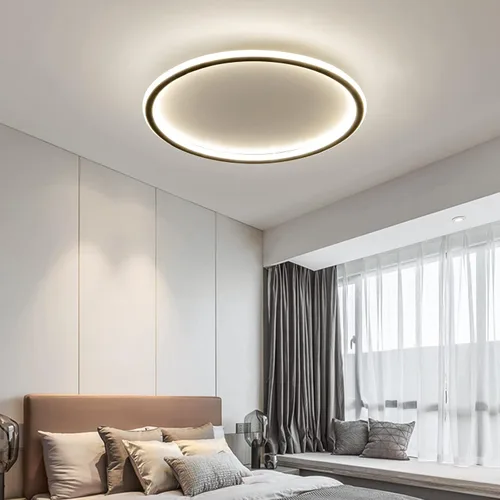 Miniatura 8 de Lámpara de techo de montaje empotrado de 15.7 pulgadas, lámpara de techo LED redonda de 40-60 W, lámpara de techo moderna y delgada, luces de techo