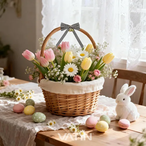 Miniatura 2 de VATIN Cinta a cuadros en blanco y negro – 3/8 pulgadas x 50 yardas, perfecta para cestas de Pascua, manualidades de primavera, envoltura de regalos