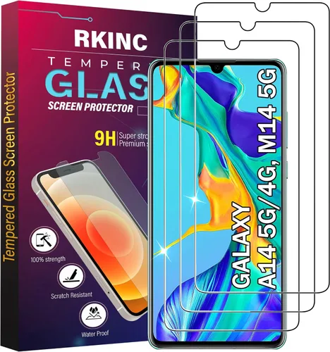 Miniatura 40 de RKINC Protector de pantalla [paquete de 4] para Samsung Galaxy A12 / Galaxy A02S / A12 Nacho, protector de pantalla de vidrio templado, 0.013 in