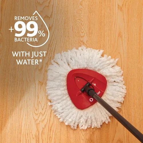 Miniatura 4 de O-Cedar - Sistema de limpieza de pisos, trapeador giratorio de escurrido fácil de microfibra y cubeta