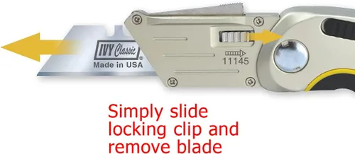 Miniatura 5 de IVY Classic 11145 Hinge-Loc Cuchillo utilitario plegable, 1/tarjeta