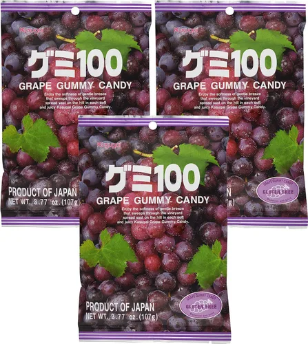 Miniatura 9 de Kasugai Fruit Assort - Caramelos de gomitas de 3.59 onzas (paquete de 3)