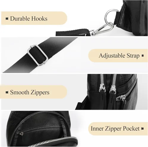 Miniatura 5 de SUOSDEY 2023 Small Sling Bags for Women Crossbody Leather Fashion Crossbody Bags for Women Trendy Sling Purse