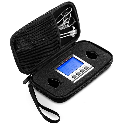 Caseling Funda rígida para termómetro ThermoPro TP17 de doble sonda para carne, caja de almacenamiento protectora para accesorios para ahumadores de