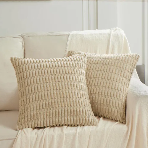 Miniatura 38 de Fancy Homi - Paquete de 2 fundas de almohada decorativas estilo bohemio de 16 x 16 pulgadas para sala de estar, sofá, cama, funda de cojín cuadrada