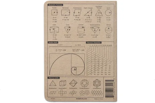 Miniatura 3 de KOALA TOOLS Mini cuaderno de papel cuadriculado 5" x 7", 60 pp. - Juego de cuadernos de campo cuadriculado, cuadrícula y gráficos - Para uso