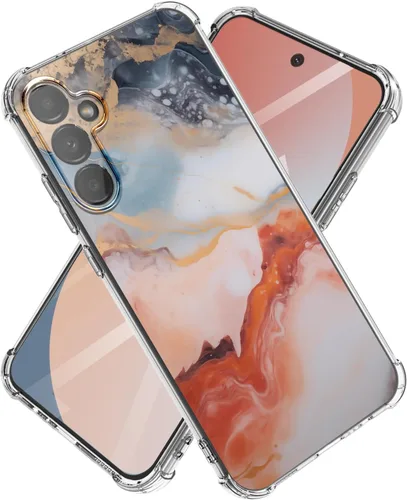Miniatura 30 de para Samsung Galaxy a15 5G [Funda de Mármol Delgada]+[Anti-Caída Protectora] Fundas de Teléfono de TPU Suave y Elegantes para Mujeres de 6.5 Pulgadas
