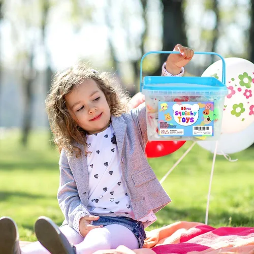 Miniatura 3 de 80 piezas de recuerdos para niños de 4 a 8 años, juguetes Squishies Kawaii Mochi Squishy a granel, juguetes sensoriales de ansiedad para regalos