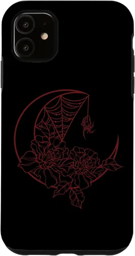 Miniatura 8 de Goth Y2K Alt Fairy Grunge Emo Flower Rose Web Spider Moon Case for iPhone 17