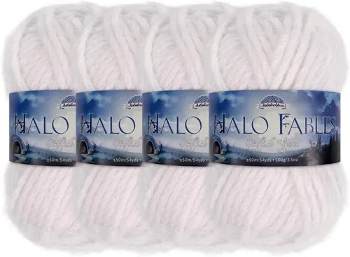 Miniatura 41 de JubileeYarn Halo Fables Yarn - 100g/Skein Bulky Polyester - North Wind Sun - 2 Skeins