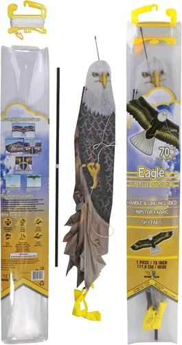 Miniatura 4 de Wind n Sun - Cometa de nailon con forma de águila rapa, 70 pulgadas