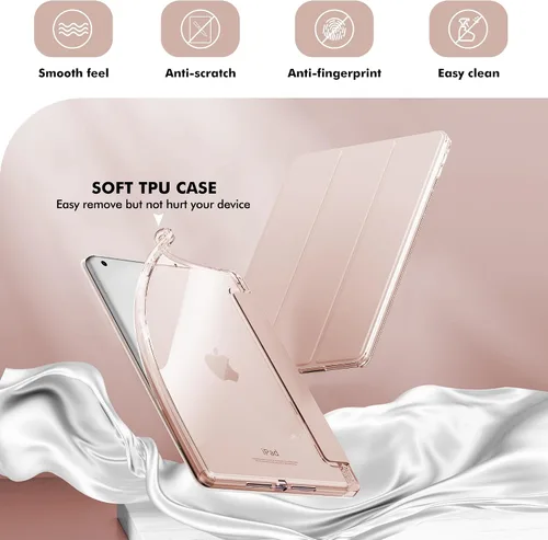 Miniatura 3 de INFILAND Funda para iPad de 9ª generación 2021/iPad de 8ª generación 2020/iPad de 7ª generación 2019, funda protectora transparente de cristal