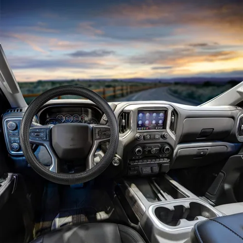 Miniatura 2 de Funda para volante de automóvil para Chevy Silverado 1500 2500 3500, Tahoe, Equinox, Traverse, Colorado, accesorios automotrices para Chevy, diseño