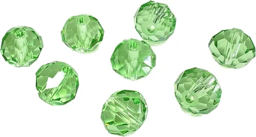 Miniatura 57 de Cuentas de vidrio Rondelle de 0.079 in para hacer joyas, cuentas espaciadoras de Briolette Crytal facetadas para pulseras, collares, aretes