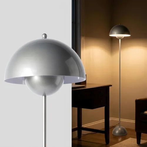 Miniatura 11 de COSYLUX Lámpara de pie moderna para sala de estar, lámpara de pie alta industrial para dormitorio, pantalla de metal que refleja la luz, lámpara
