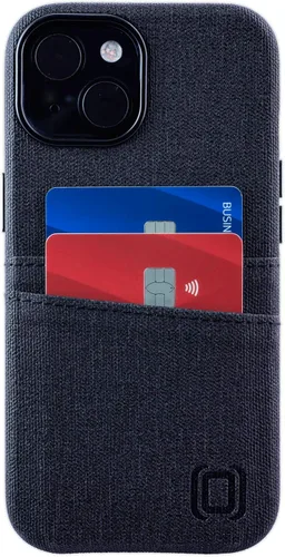Miniatura 7 de Dockem Funda para tarjetas para iPhone 15 con placa de metal integrada para montaje magnético y 2 bolsillos para tarjetas: Cartera Luxe M2, piel