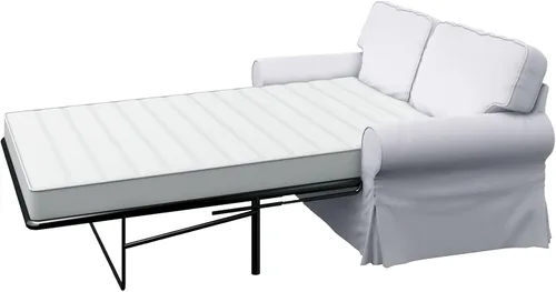 Miniatura 4 de Funda de repuesto para sofá cama de dos plazas Ektorp de algodón pesado, compatible únicamente con el sofá cama Ektorp de dos plazas de IKEA, una
