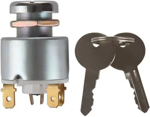 Miniatura 3 de MDY 31973K4183 SPB501,551508G Interruptor de arranque de llave de encendido impermeable con 3 posiciones, 5 terminales, 2 llaves de repuesto