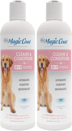 Miniatura 15 de Four Paws Magic Coat - Champú blanqueador blanco brillante para perros con abrillantador Natriance, lavado de perro iluminador, elimina las manchas