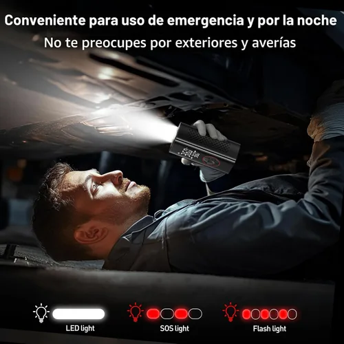 Miniatura 7 de Inflador de Neumáticos Compresor de Aire Portátil - Bomba de Aire Inalámbrica de 150PSI para Neumáticos de Coche, Inflador de Neumáticos Portátil